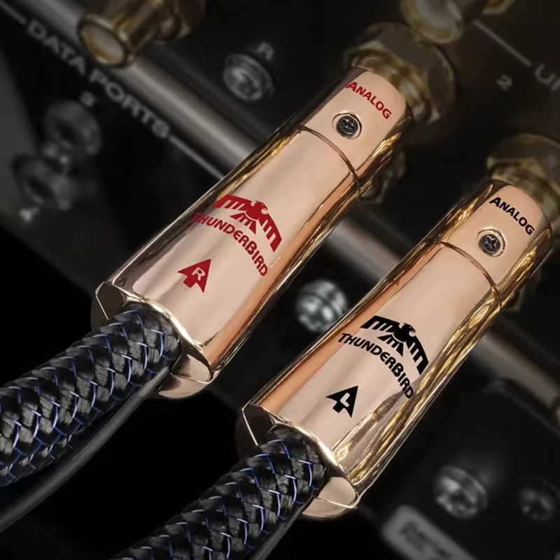 ThunderBird RCA-Kabel PSC+ aus Massivkupfer für HiFi-Audio-Verstärker, 2 Stecker auf 2 Stecker - Bild 2