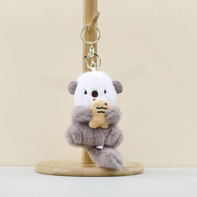 Linyi toy Schlüsselanhänger Otter, khaki, Unisex - Bild 1
