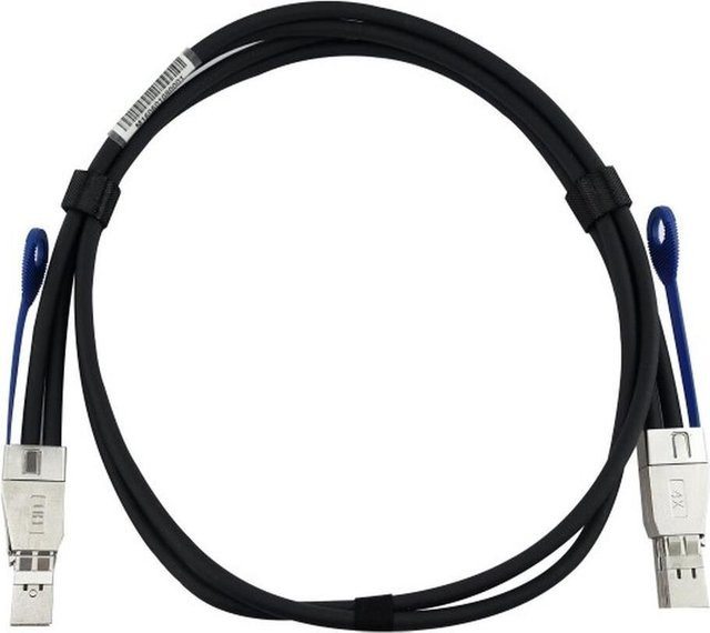 BlueOptics InfiniBand-Kabel MiniSAS-HD SFF-8644 Schwarz Silber, Länge: 1 m - Bild 1