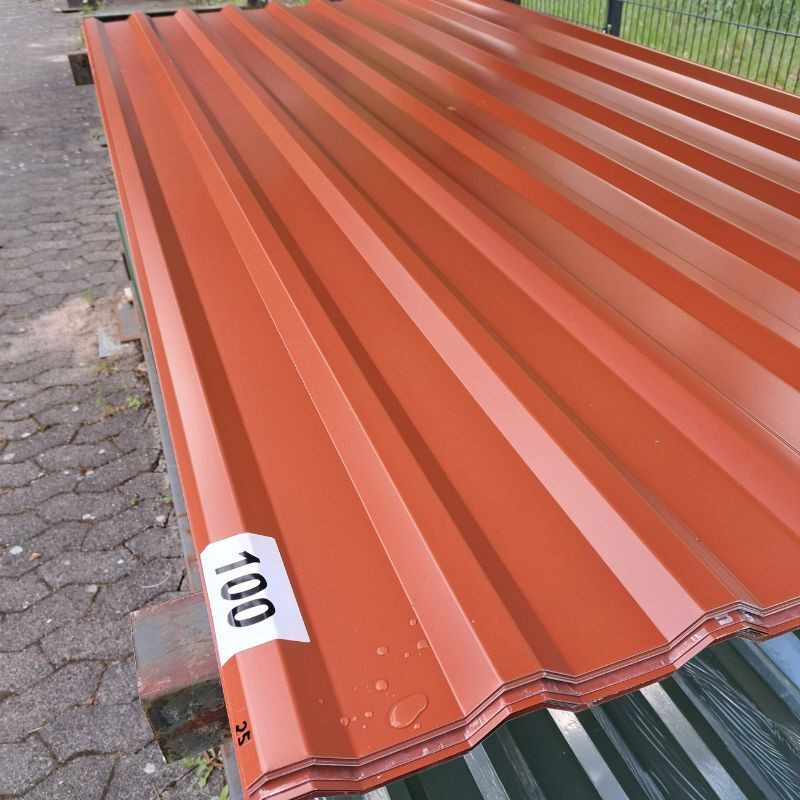 Trapezblech Dach Friedrich von Lien AG Kupferbraun RAL 8004 Länge: 250 cm, Breite: 138 cm - Bild 1