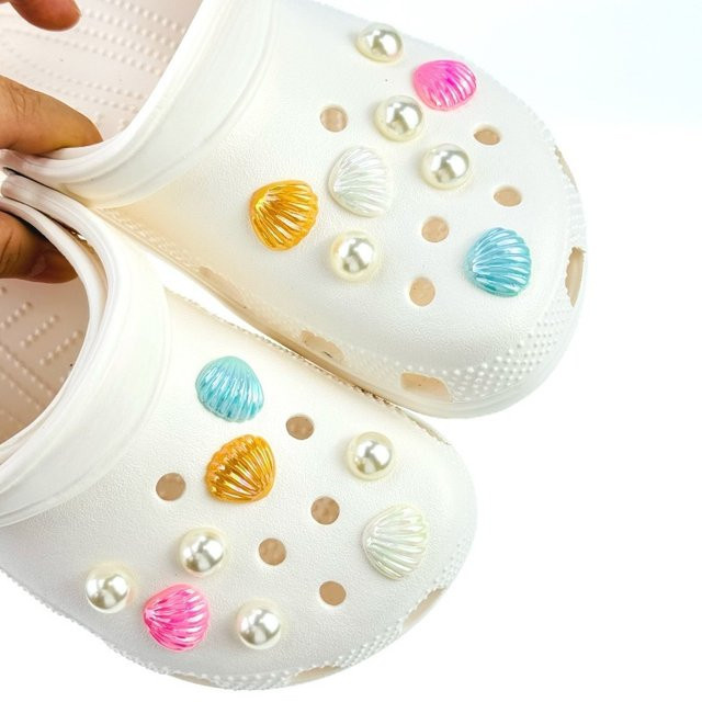 FHLDING Schuh Charms Set, Shell, Perle, Unisex - Bild 1