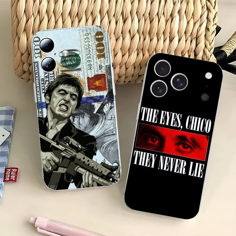 Coll-S Scarface 1983 Pacino Movie Handyhülle Transparente Weiche Schutzhülle für iPhone 17 16 15 14 13 12 11 Pro Max Mini - Bild 6