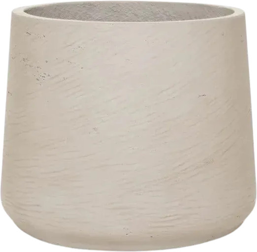 Blumentopf Talco von Aplanta in Beige aus Keramik, Durchmesser: 31 cm, Höhe: 29 cm - Bild 1