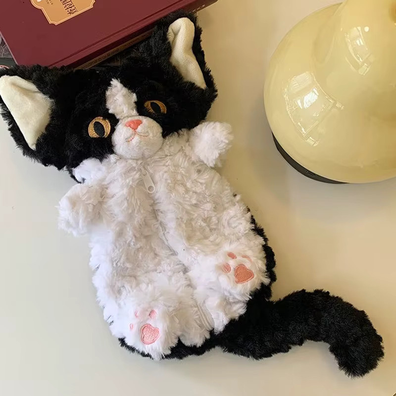JETTING Plüsch-Stifttasche in Weiß als multifunktionale Kawaii Schreibwaren- und Make-up-Tasche für Frauen - Bild 3