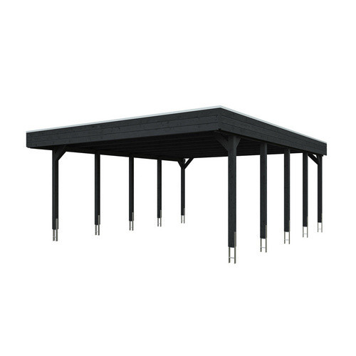 SKANHOLZ Carport Friesland aus Fichte mit Stahl-Dachplatten in Anthrazit und Schwarz, B: 546 cm, T: 708 cm - Bild 3
