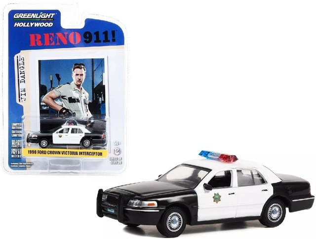 Greenlight Ford Crown Victoria Police Interceptor Reno 911!, Spielfahrzeug, 1:64, Metall - Bild 1