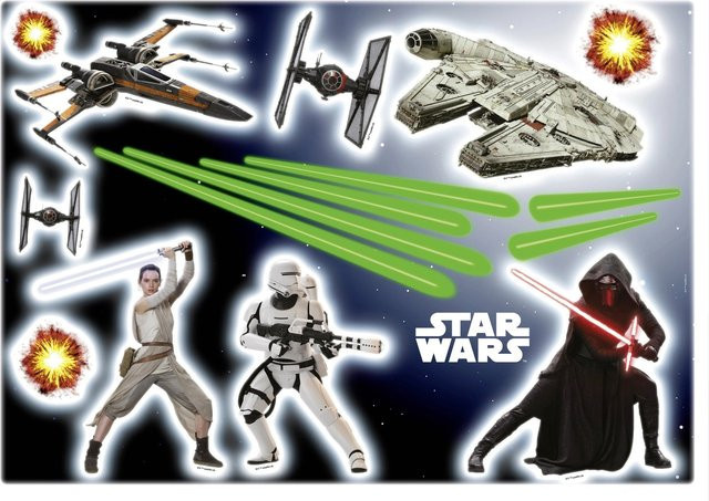 Komar Star Wars Dekosticker bunt B/H: 50 x 70 cm - Bild 1