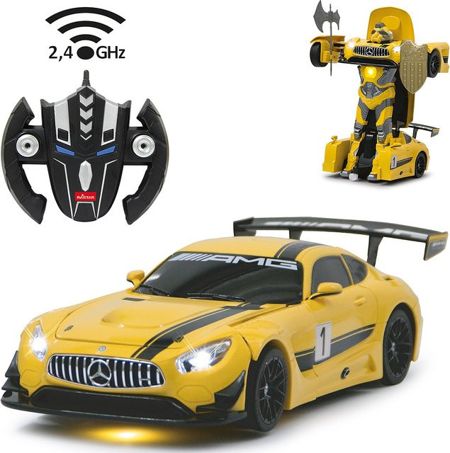 JAMARA Mercedes-AMG GT3 1:14 ferngesteuertes Fahrzeug gelb - Bild 3
