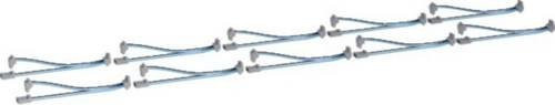 Hager Y-Leitung Universal KU9S20YZ mit 1 Stecker und 2 Buchsen, Schwarz/Blau/Silber, 10 Stück - Bild 1