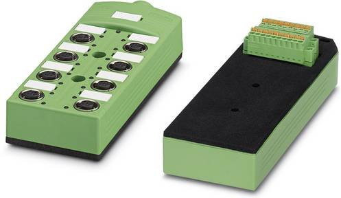 Phoenix Contact SACB-8/16-L-C SCO OTB 1437232 Sensor/Aktorbox passiv, M12-Verteiler mit Metallgewinde, grün - Bild 1
