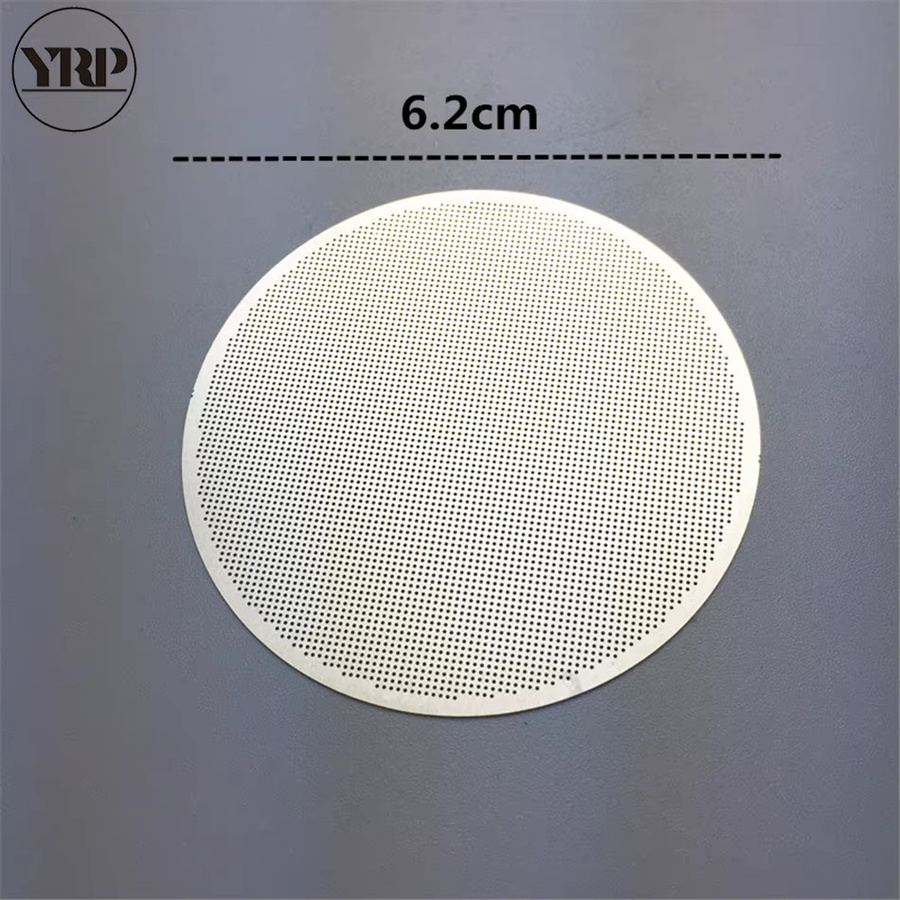 YRP Edelstahl Kaffee Filter aus Metall für French Press und Aeropress, Silber, Feinmaschiges Sieb - Bild 2