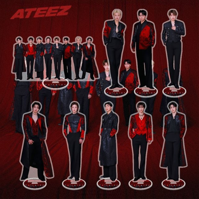 ATEEZ Acryl-Aufsteller, Anime-Charakter, Desktop-Ornament, 15cm - Bild 1