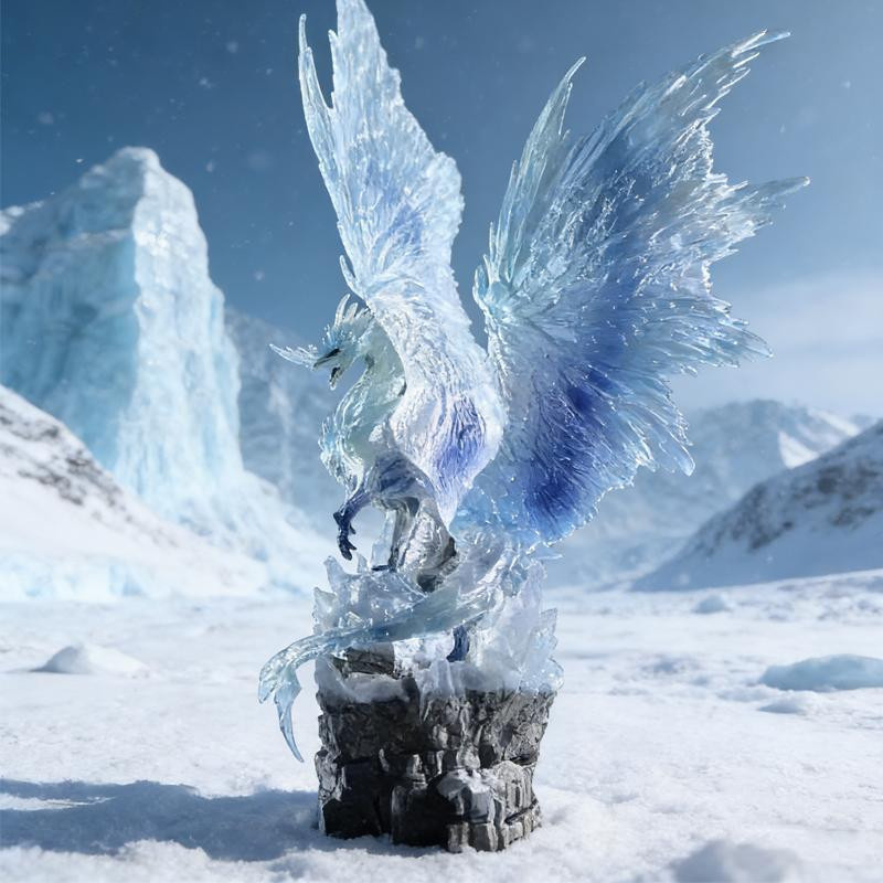 Yiran toy 1 Monster Hunter Nergigante World Ice Actionfigur PVC - Bild 1