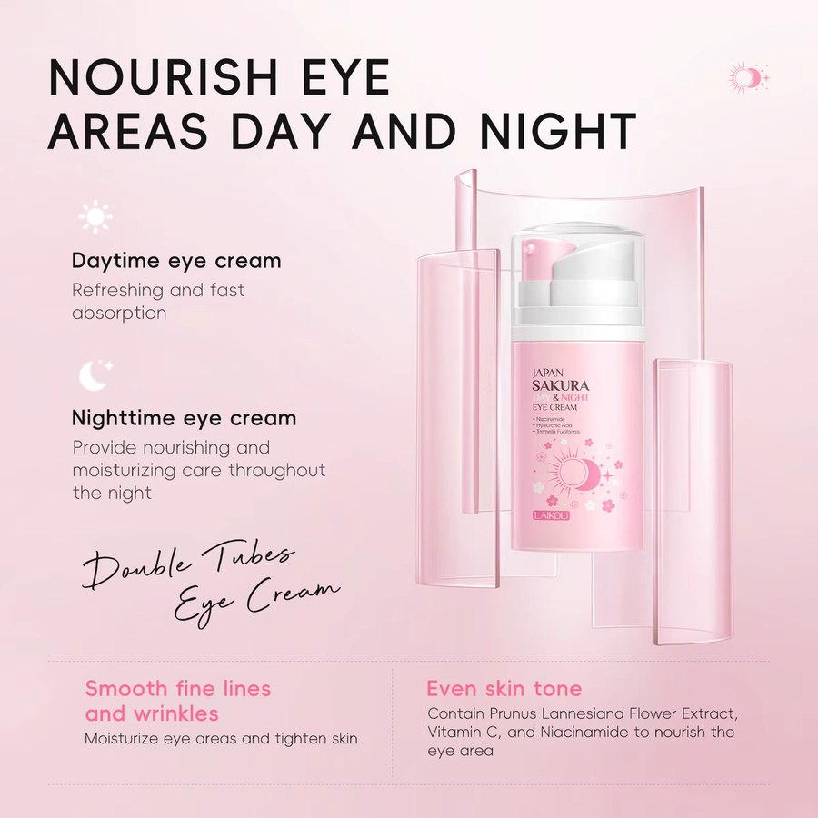 LAIKOU Japan Sakura Augencreme, 20g - Bild 2