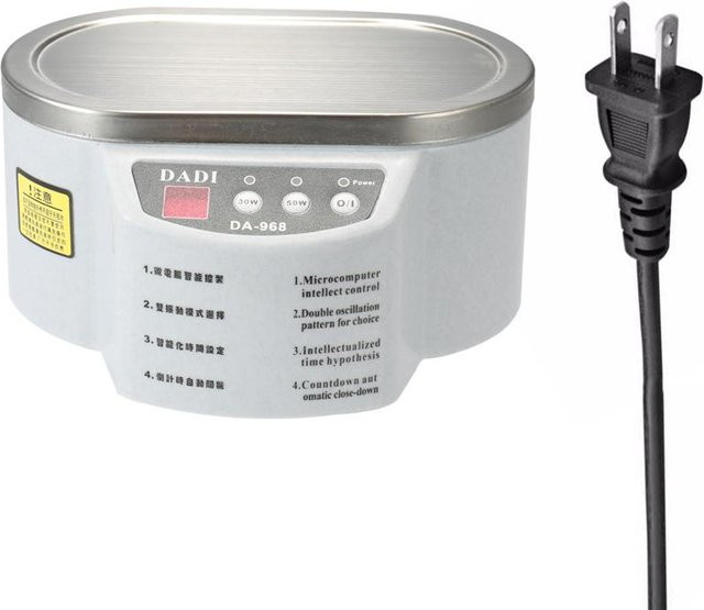 Dadi Digitaler Ultraschall-Reiniger in Silber für Brillen, Uhren und Leiterplatten mit 50W Leistung - Bild 1