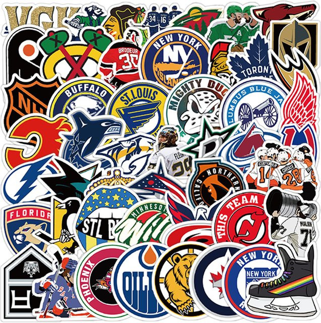 FANLU Eishockey Graffiti Aufkleber, 10-teiliges Set oder 50-teiliges Set - Bild 1