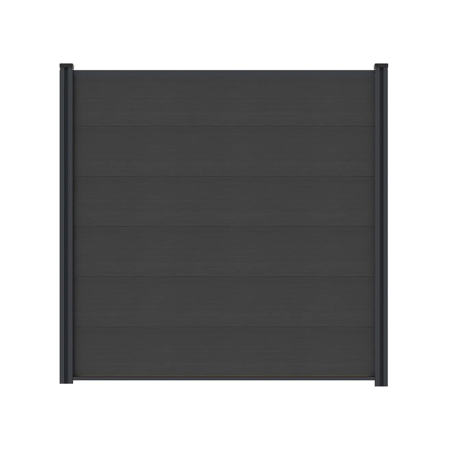 T&J Ideenwelt WPC-Steckzaunset Max-XL Coextrudiert Charcoal, Höhe: 175 cm, Breite: 172 cm - Bild 2