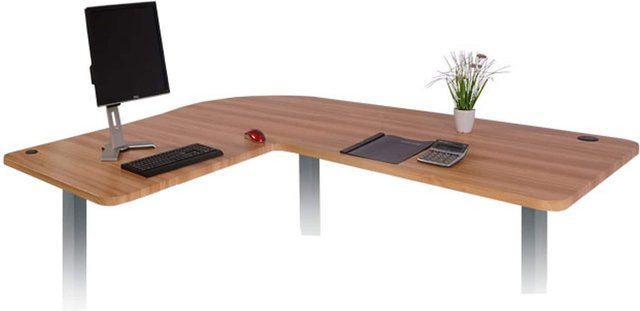 MCW Tischplatte MCW-D40 für Eck-Schreibtisch in Eichefarben, B/T: 177,5 x 80,0 cm - Bild 1