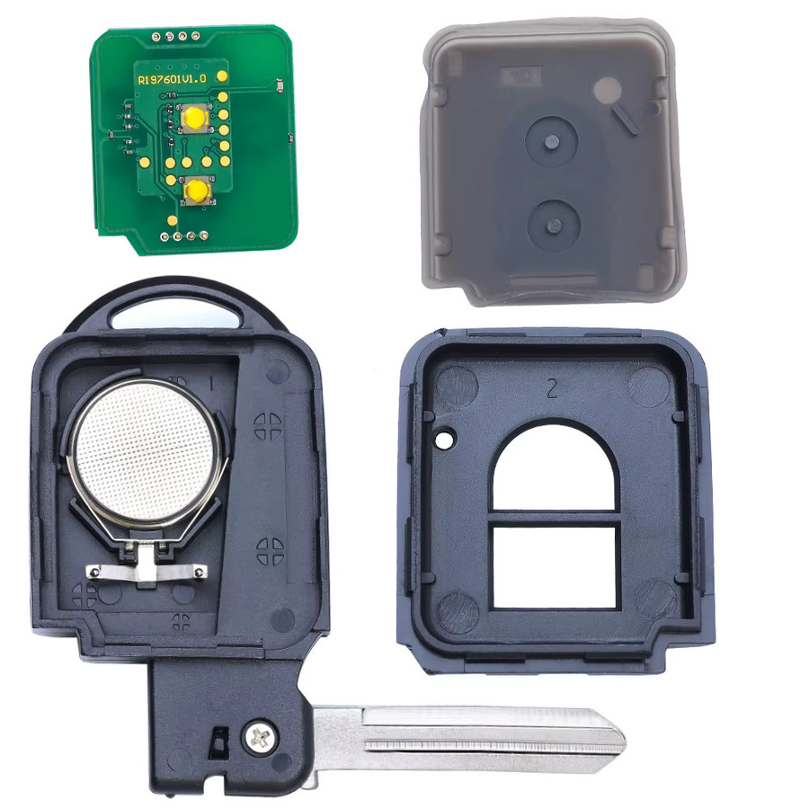 YIQIXIN Smart Remote Auto Schlüssel für Nissan X-trail Qashqai Micra Pathfinder NV200 Navara Juke Duke, 433MHz ID46 4D60 Chip Keyless Go, Schwarz - Bild 4