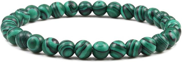 Fashion Maker 2 Partner Armbänder, Perlen, Tigerauge, Lavastein, Malachit, Unisex - Bild 1