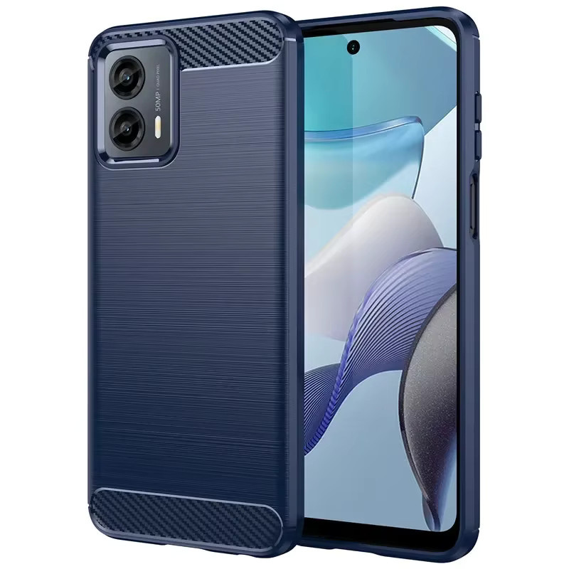 Stoßfeste Silikon Schutzhülle für Motorola Moto G Power 2025, 2024 und 2022 in Blau und Schwarz - Bild 2