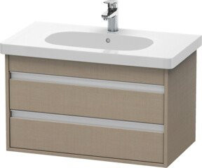 Duravit Waschtischunterschrank Ketho wandhängend mit 2 Schubladen, Breite: 80 cm, Tiefe: 45,5 cm, Höhe: 48 cm - Bild 1