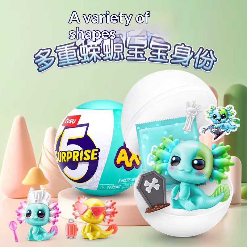 Zuru 5 Surprise A-Lot, Axolotl Mini-Figur, Sammelfigur, ab 3 Jahre - Bild 1