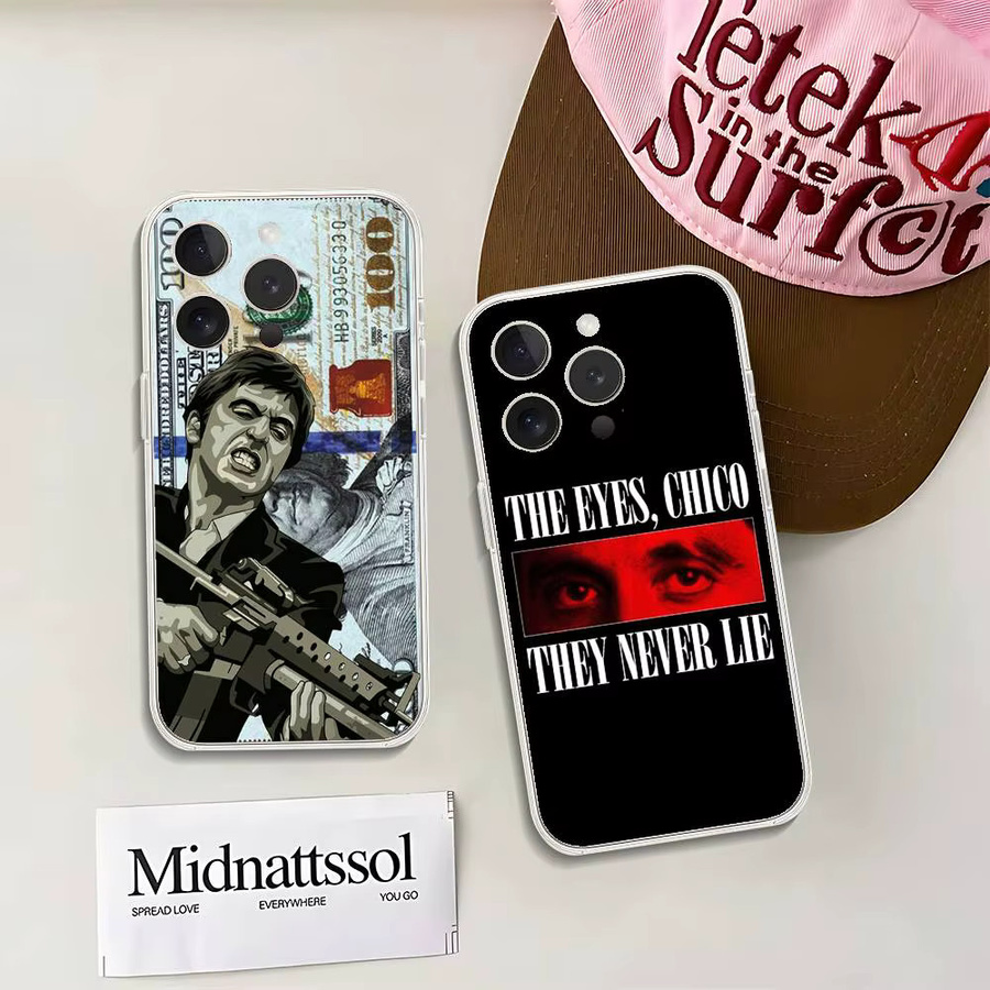 Coll-S Scarface 1983 Pacino Movie Handyhülle Transparente Weiche Schutzhülle für iPhone 17 16 15 14 13 12 11 Pro Max Mini - Bild 4