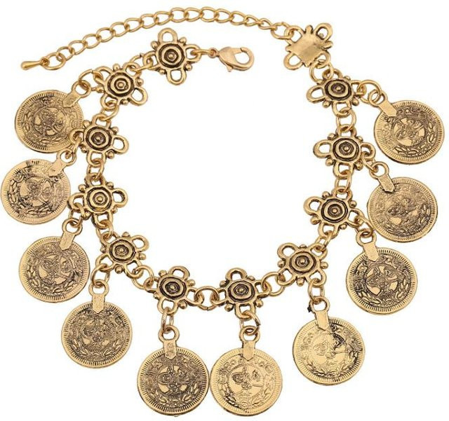 YIRAN Armband, Münze, Goldfarbe, Damen - Bild 1