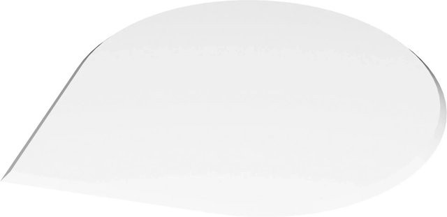Valo Glasbodenplatte Tropfenform in Glasklar mit einer Breite von 110 cm und einer Tiefe von 110 cm - Bild 1