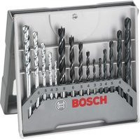 Bosch Universal-Bohrer-Set 15-teilig aus Edelstahl, HSS-Twist-Drill, Farben: Schwarz und Silber - Bild 1