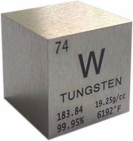 Polierter Wolfram Briefbeschwerer als Metallwürfel in Silber, individuell gravierbar, B/T/H: 2,54 x 2,54 x 2,54 cm - Bild 1