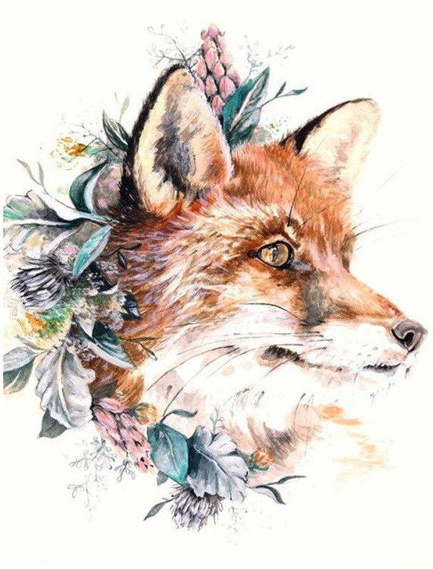FIYO Diamond Painting Set Fuchs Motiv B/H: 30 x 20 cm, Mehrfarbig - Bild 1