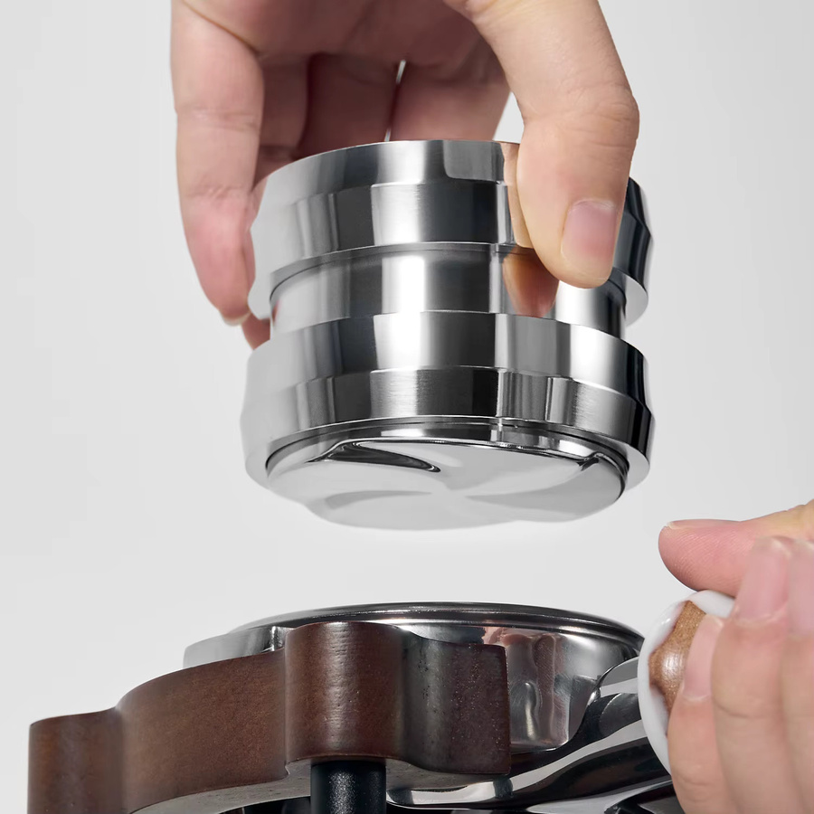 ZIRKUS Gravity Coffee Leveler Espresso-Kaffeeverteiler aus Edelstahl in Silber, Durchmesser: 58,5 mm - Bild 3