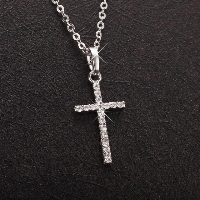 YULIN Anhänger Ägyptisches Ankh Kruzifix, Edelstahl, Silber, Herren - Bild 1