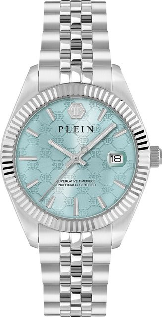 Philipp Plein Damenuhr, Quarz, Edelstahl, Blau, 34 mm, 5 ATM - Bild 1