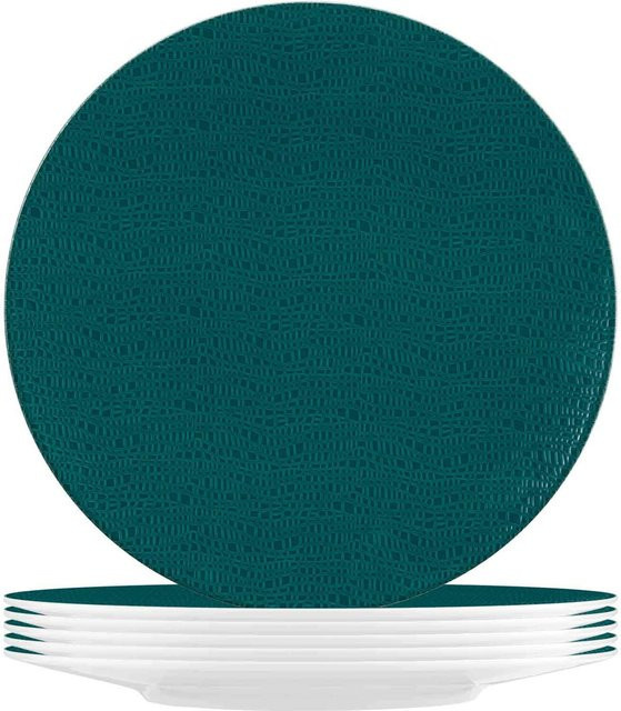 Seltmann Weiden Speiseteller Life Fashion aus Keramik, Petrol, 6er Set, Durchmesser: 28,3 cm - Bild 1