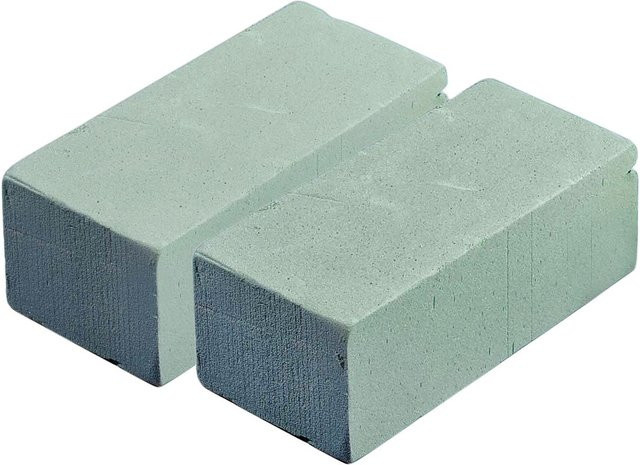 Mosy Nass-Steckschaum aus Kunststoff, 2 Stück, Grün - Bild 1