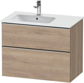 Duravit Waschtischunterschrank D-Neo in Beige mit Marmor-Optik, B/T/H: 81 x 46,2 x 62,5 cm - Bild 1