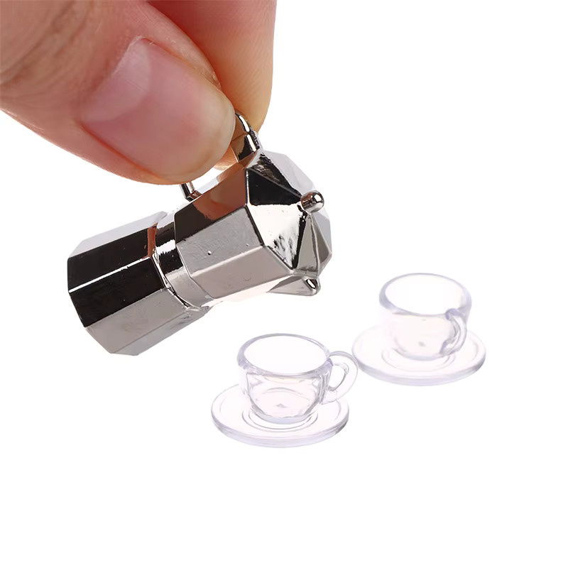 Puppenhaus Mini Geschirr, 5-teiliges Set, Metall, Zubehör - Bild 3