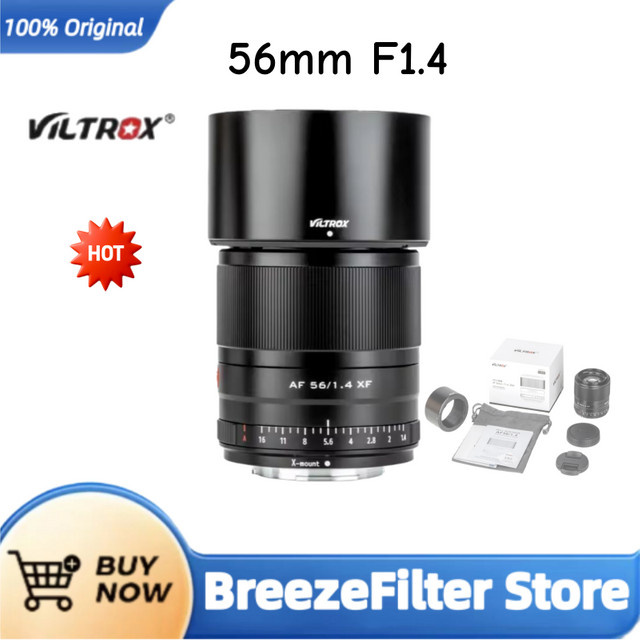 Viltrox 56mm F1.4 APS-C Autofokus-Objektiv für Sony E, Nikon Z und Fujifilm X-Mount, Schwarz - Bild 1