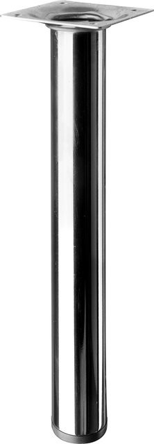 Hettich Tischbein Chrom Silber Durchmesser: 3 cm, Höhe: 25 cm - Bild 1