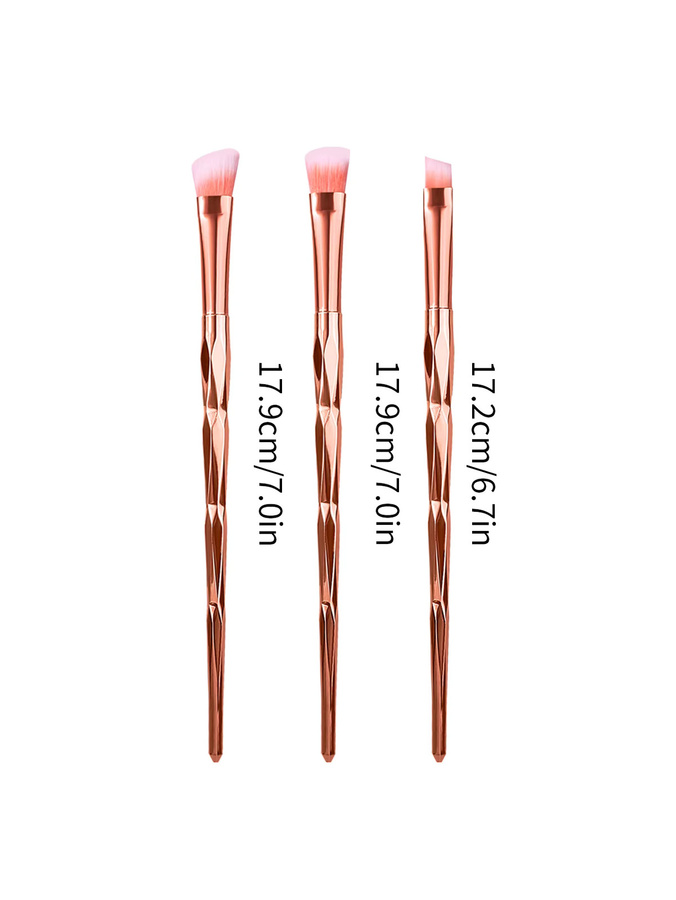 KOSSHOW Lidschattenpinsel, 3 Stück, roségold, für Augen-Make-up - Bild 2
