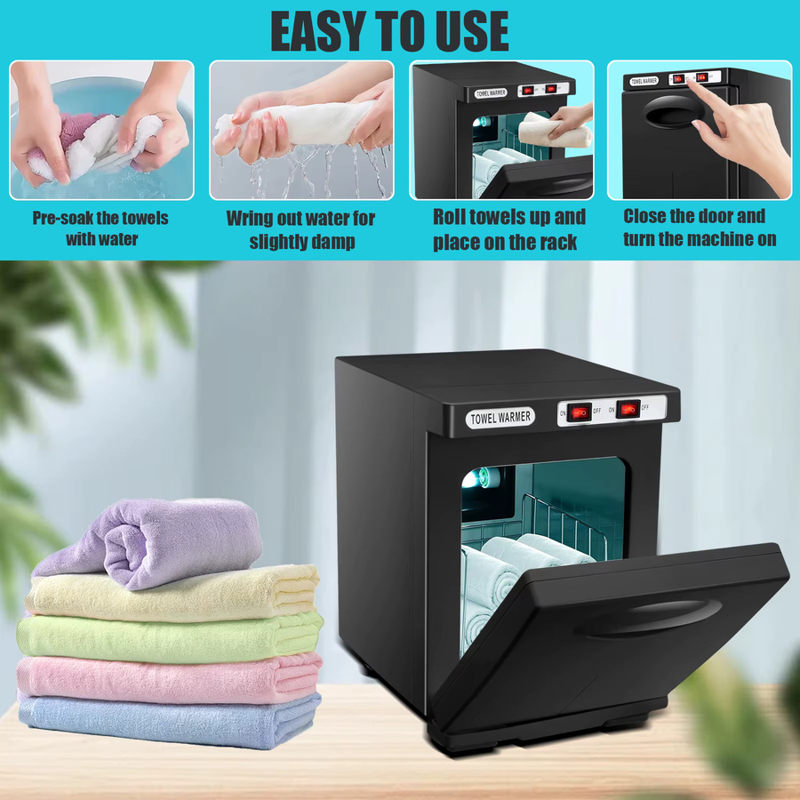 Betuyoo UV-Sterilisator und Handtuchwärmer mit Aluminiumkammer, 5L, Schwarz - Bild 2