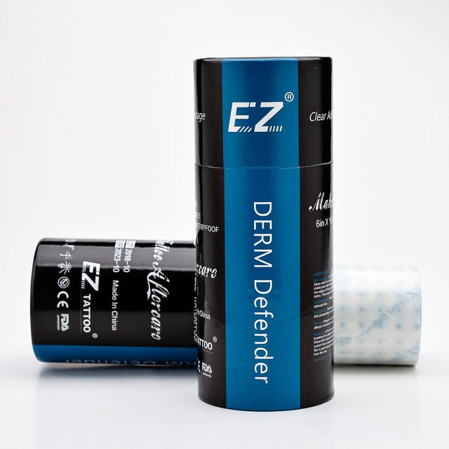 EZ Derm Defender Tattoo Clear Adhesive Protective Shield, Tattoo Aftercare - Bild 1