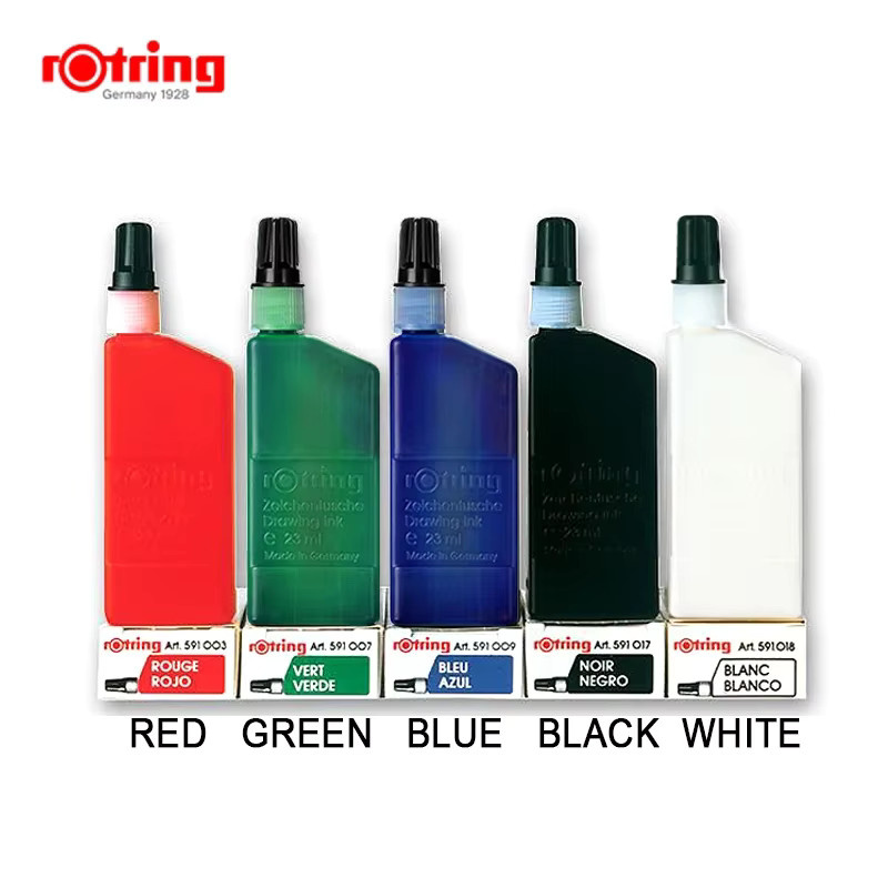 Rotring Isograph Technischer Zeichenstift und Fineliner mit 23 ml Flüssigtinte in Schwarz und Weiß - Bild 3