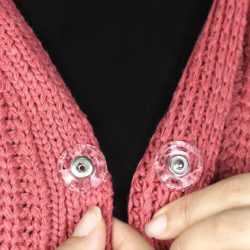 Transparente Acryl-Druckknöpfe als unsichtbare Verschlüsse für DIY-Kleidung und zum Nähen von Baby-Mänteln oder Pullovern - Bild 2