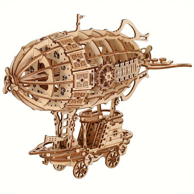 ZERUI 3D-Modellbausatz Luftschiff, Holz, Puzzle für Erwachsene - Bild 1