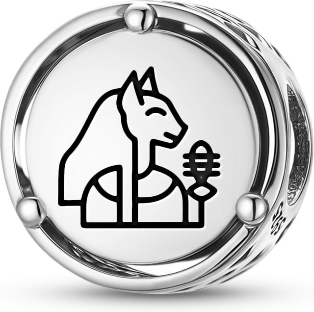 JIUHAO Charm Bastet, 925 Silber, Unisex - Bild 1