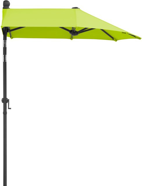 Schneider Schirme Balkonschirm Salerno Mezza, U-förmig und abknickbar, Apfelgrün, B/T/H: 150 x 150 x 228 cm, UPF 50+ - Bild 1